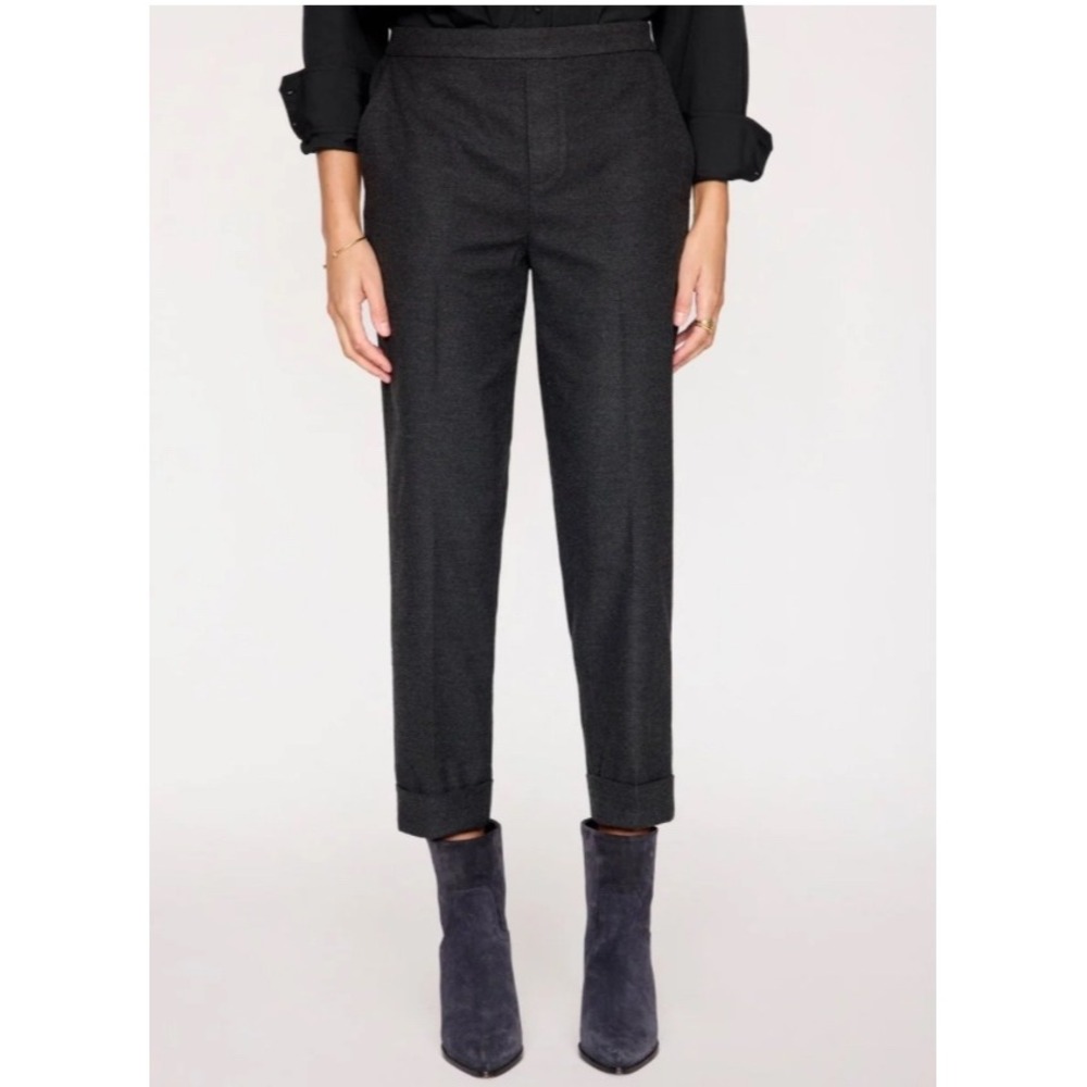 Brochu Walker Westport Brushed Pant Dark Charcoal Melange Cuffed Straight Leg M